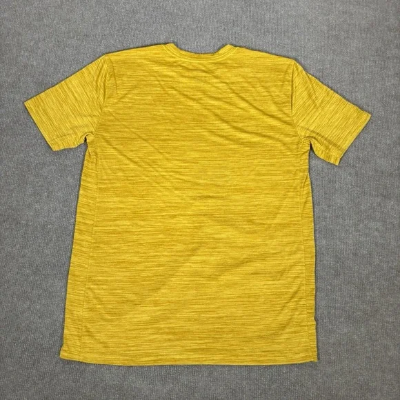 Nike Jordan Michigan‎ Wolverines T Shirt Mens M Yellow Dri Fit Performance Logo - Picture 3 of 7